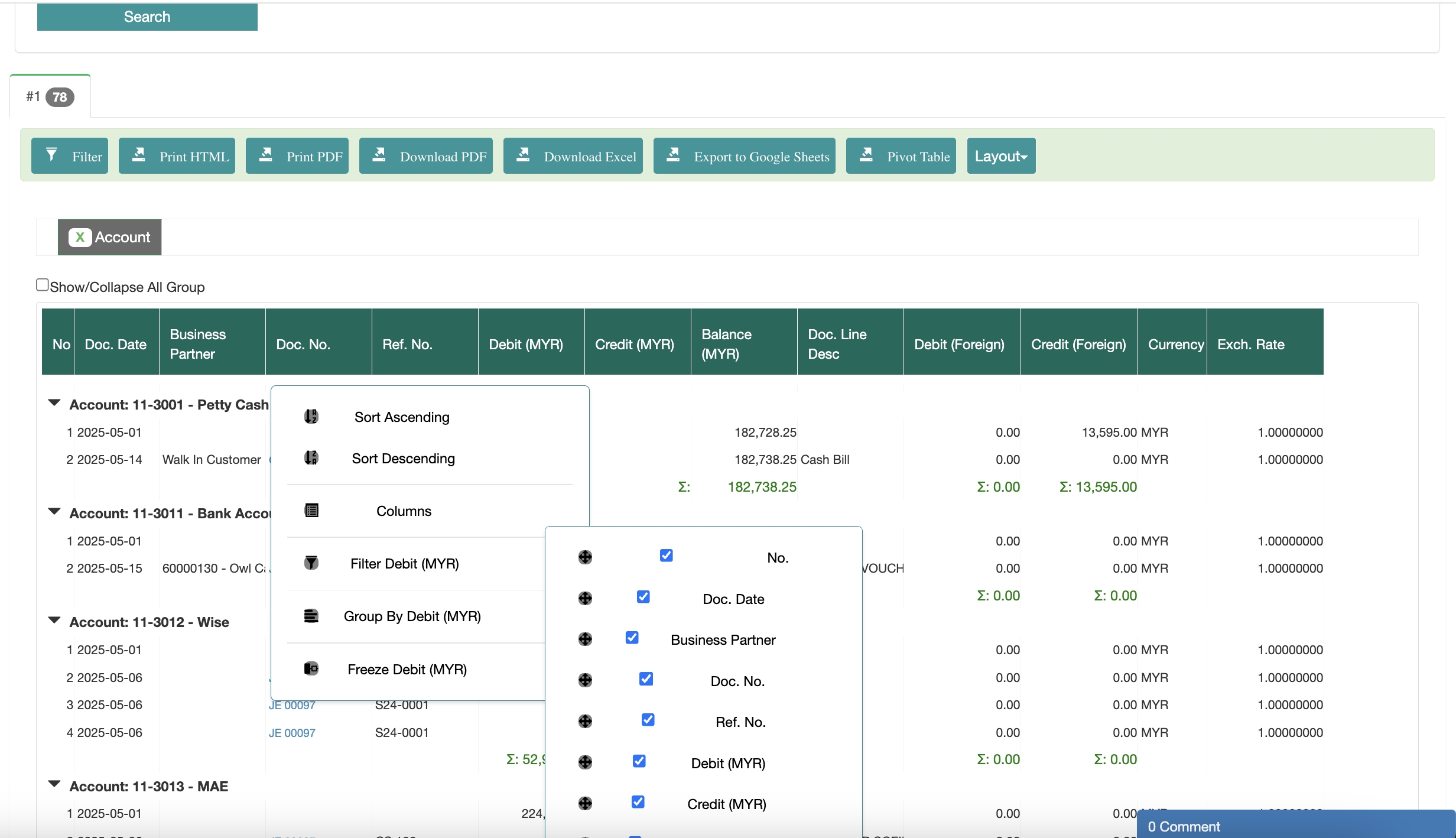 Construction Custom Reporting