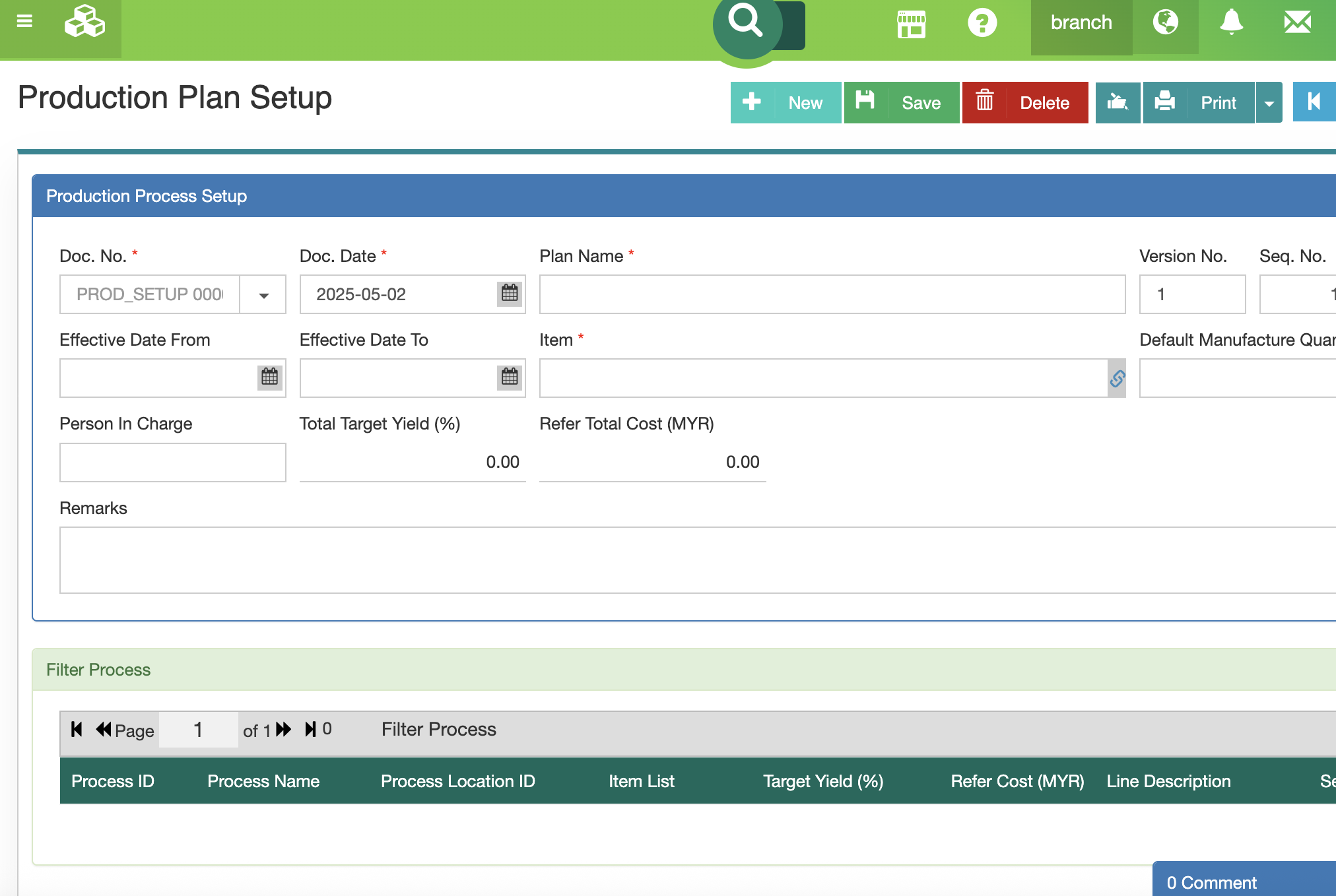 Production Planning and Scheduling