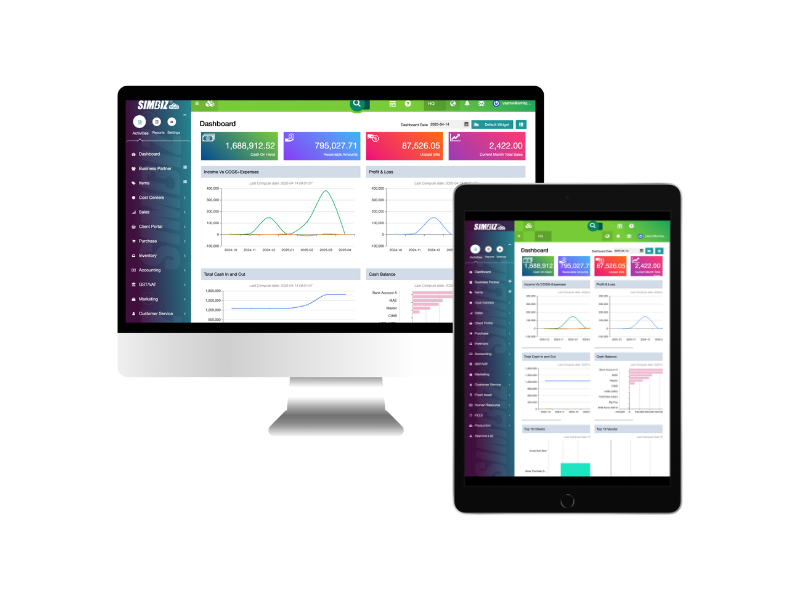 Real-time sync in SimBiz